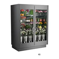 product of Structural Concepts F2 - Merchandiser, 63"W, 3500K Lighting, Clear Glass Doors, 3 Shelves