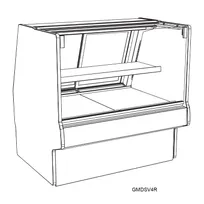 product of Structural Concepts GMDSV8R REMOTE 98" Flat Refrigerated Deli Display Case
