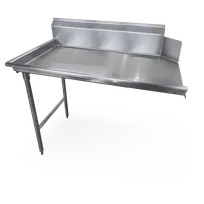 product of Steel Works SWCDT-26L 60"x30" Clean Dishtable, 9" Backsplash - 16 Gauge S.Steel / Left Drainboard