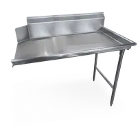 product of Steel Works SWCDT-60R 60"x30" Clean Dishtable, 9" Backsplash - 16 Gauge S.Steel / Right Drainboard