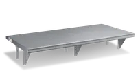 product of Steel Works SWPTS-2424-316 Heavy Duty Stainless Steel Single Pass Thru Shelf - 24"W x 24"D