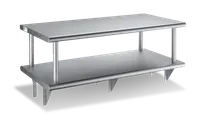 product of Steel Works SWPTSD-2436-316 Heavy Duty Pass Thru Shelf with Over Shelf - 36"W x 24"D