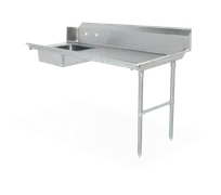 product of Steel Works SWSDT-60R 60"x30" Soiled Dish Table with Bowl, 16 Gauge S.Steel / Right Drainboard