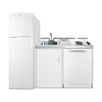 product of Summit ACKDW72 All-In-One Combination Kitchenette with Dishwasher, 72" W Overall