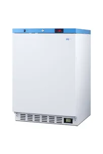 product of Summit ACR51WNSF456 24" White Solid Door Medical Fridge, 3.88 cu.ft, +2-+8°C, Thermostat, R600a Eco