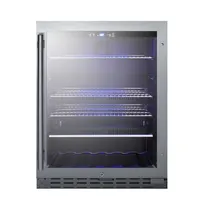 product of Summit ALBV2466 23-1/2" Countertop Beverage Merchandiser Refrigerator in Black, 4.2 cu. ft.