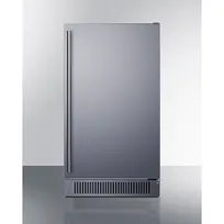 product of Summit BIM182ADA Ice Maker, 18" Stainless Steel, 60 lb/day Clear Cubes, 33 lb Bin, 115V 11.8A, ADA