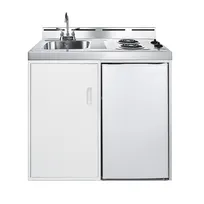 product of Summit C39EL All-in-One Combo Kitchen, 39"W x 24"D x 40"H, with sink & faucet