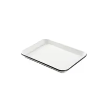 product of TableCraft Products 10347 - 1/4 Sheet Pan, 13" x 9-1/2" x 1-1/8", Enamel with Black Rim, Finish