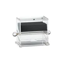 product of TableCraft 226 Stir Stick Dispenser - Acrylic Clear, 6-1/2" x 3-1/2" x 5-1/2", Holds 5-1/2" Sticks