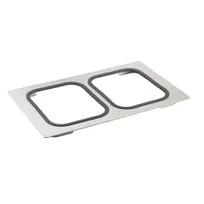 product of TableCraft CW1104BRS - Tri-Ply Serveware Template 21.5" x 13.5" Silver Stainless Steel Gaskets Safe