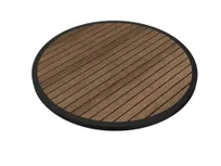 product of Tarrison AOG38RD36BLCO Ace II Round Table Top, 36"Dia, All Weather Plywood, Black and Cocoa Finish