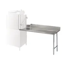 product of Tarrison TA-CDT120R 120" Clean Straight Dishtable w/ Right Table, 7" Backsplash, Galvanized Legs