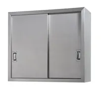 product of Tarrison TC-C1448W 48" Stainless Steel Enclosed Wall Mount Cabinet w/ Sliding Doors