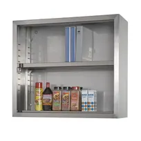 product of Tarrison TC-CO1430W-KIT 30" Stainless Steel Open Wall Mount Servery Utility Cabinet