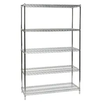 product of Tarrison TS-24607C5-KIT 5 Shelf Chrome Wire Starter Shelving Unit - 60" x 24" x 74"