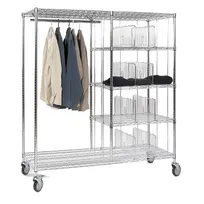 product of Tarrison TS-AC246012C-KIT Wire Apparel Transport Cart with Top & Bottom