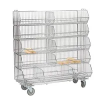 product of Tarrison TS-MDBMU36C-KIT 36" Mobile Chrome Display Bin Merchandiser w/ 5 Bins