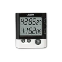 product of Taylor Precision 5828 Dual Event Timer Clock, 1.5" Readout, Clip/Magnet/Stand - 1 AAA Battery