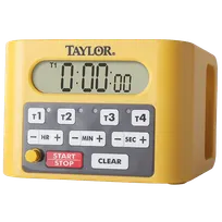 product of Taylor Precision 5839N 4-Event Digital Timer, 4-1/2" x 6-1/4", 4 Timers 9h 59m 59s, 100 dB, IP65
