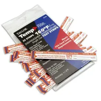 product of Taylor Precision 8766J TempRite Dishwasher Temperature Test Strips, 160°F (71°C), 25 Strips/Pack