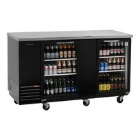 product of Turbo Air TBB-3SGD-N 69" Two Section Back Bar Cooler with Glass Door, 23 cu. ft.
