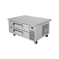 product of Turbo Air TCBE-48SDR-E-N 53" 2 Drawers Refrigerated Chef Base, Flat Top, 7.5 cu. ft.