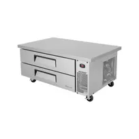 product of Turbo Air TCBE-52SDR-E-N 58" 2 Drawers Refrigerated Chef Base, Flat Top, 9 cu. ft.