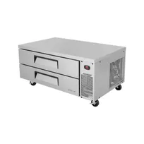 product of Turbo Air TCBE-52SDR-N 52" 2 Drawers Super Deluxe Chef Base Refrigerator, Flat Top, 9 cu. ft.