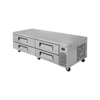product of Turbo Air TCBE-82SDR-N 83" 4 Drawers Refrigerated Chef Base, Flat Top, 16 cu. ft.