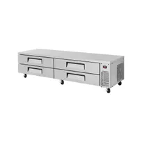 product of Turbo Air TCBE-96SDR-N 96" 4 Drawers Refrigerated Chef Base, Flat Top, 18.6 cu. ft.