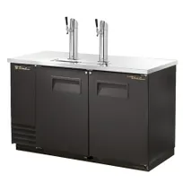 product of True TDD-2-HC 58" Solid Swing Door Direct Draw Beer Dispenser with 2 Taps & 2 Keg Capacity