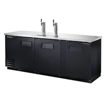 product of True TDD-4-HC 90" Solid Swing Door Direct Draw Beer Dispenser with 2 Taps & 4 Keg Capacity