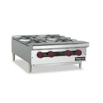 product of Therma-Tek TCHP24-4 24" Countertop Gas Hotplate with (4) Burners, Manual Controls, 120.000 BTU