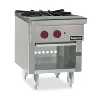 product of Therma-Tek TSP18-2 18" Gas Stock Pot Range w/ (2) Three Ring Burners, Front to Back Design, 200.000 BTU