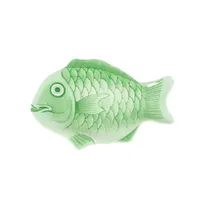 product of Thunder Group 1400CFG Fish Platter, 14", Festive Fish Shaped, Break-Resistant - Dozen