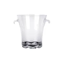 product of Thunder Group PLTHBK040C Ice Bucket, 4 Quart, 8" Dia. X 8-1/2"H, w/ Handles, Clear