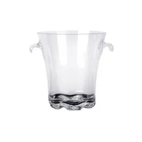 product of Thunder Group PLTHBK140C Ice Bucket, 4 Quart, 8" Dia. X 8-1/2"H, w/ Handles, Clear