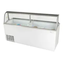 product of Turbo Air TIDC-91W-N 89" Ice Cream Dipping Cabinet w/ Curved Sneeze Guard