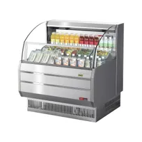product of Turbo Air TOM-40SS-N 39" Horizontal Open Air Merchandiser, Stainless Steel, Self-Contained, 3 Shelves