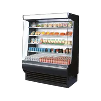 product of Turbo Air TOM-60DXB-N 60" Vertical Extra Deep Open Air Merchandiser in Black, Self-Contained, 4 Shelves
