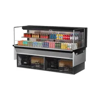 product of Turbo Air TOM-72L-UF-W(B)-2SI-N 72" Drop In Open Refrigerated Deli Display Case