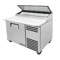 product of True TPP-AT-44-HC 44" Refrigerated Pizza Prep Table w/ 1 Door, (6) 1/3 Pans