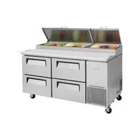 product of Turbo Air TPR-67SD-D4-N 67" Refrigerated Pizza Prep Table w/ 4 Drawers, 20 cu. ft.
