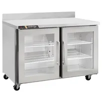product of Traulsen C Series CLUC-48R-GD-WTLR 48" 2-Section Worktop Refrigerator w/ 2 Glass Doors