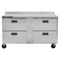 product of Traulsen C Series CLUC-60R-DW-WT 60" 2-Section Worktop Refrigerator w/ 4 Drawers