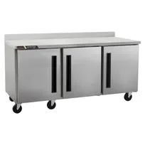 product of Traulsen C Series CLUC-72F-SD-WTRRR 72" 3-Door Worktop Freezer, Stainless Steel Exterior, 18.80 cu. ft.