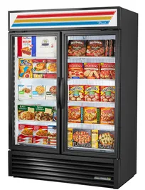 product of True GDM-49F-FLX-HC~TSL01 54" 2 Glass Door Refrigerator/Freezer Convertible Merchandiser