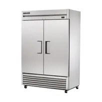 product of True T-49F-FLX-HC 54" 2-Section Reach-In Refrigerator Freezer Convertible w/ 2 Solid Doors, Bottom Mount