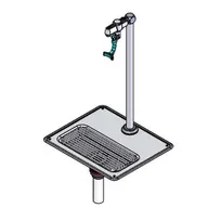 product of T&S Brass 5GF-16P-WS Water Station with Equip Glass Filler, 16" Pedestal